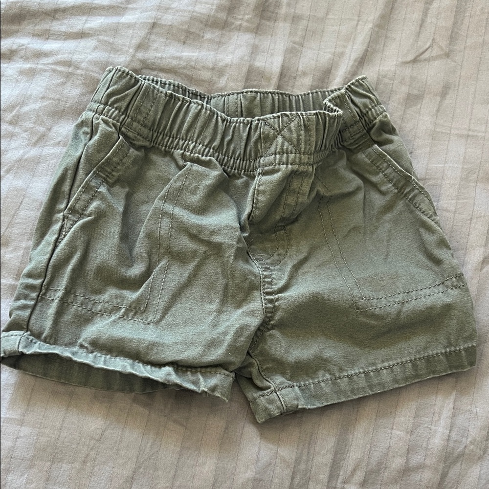 Carter's Gray Elastic Waist Shorts 6 months